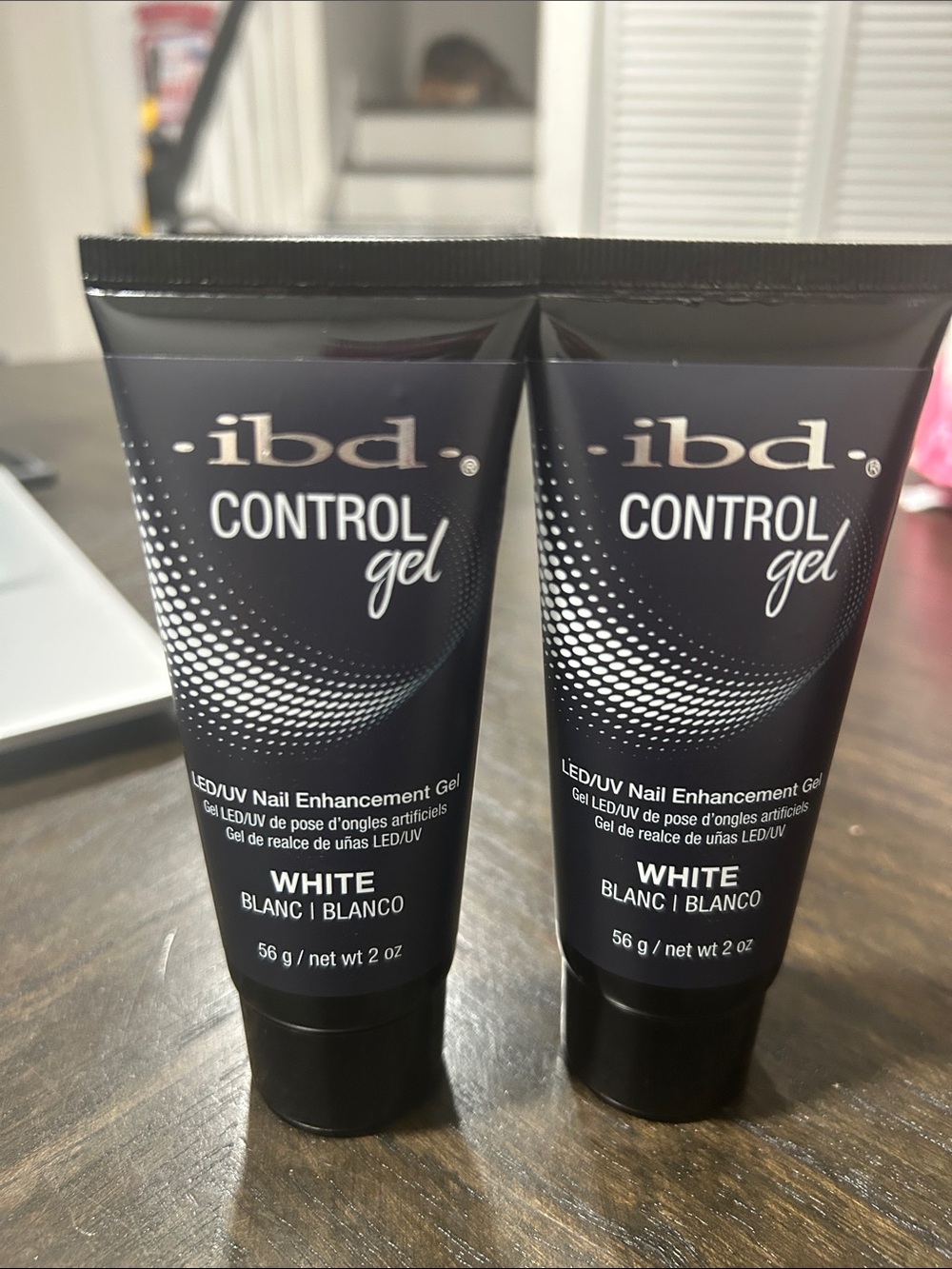 Control Gel LED/UV Nail Enhancement Gel - White Bundle (2)
